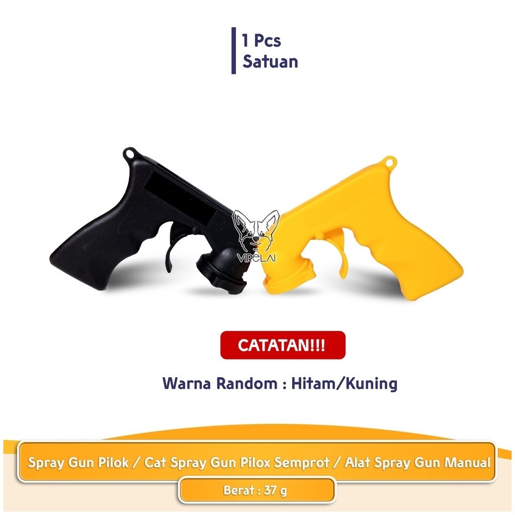 [Random / Hitam+Merah] Spray Gun Pilok / Alat Bantu Cat Semprot Pilox / Alat Spray Gun Manual