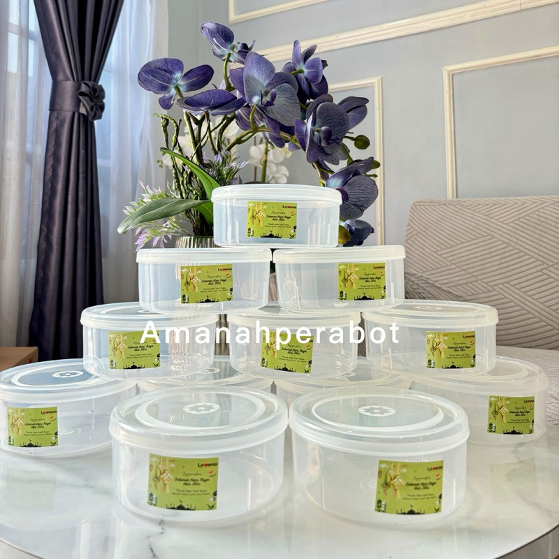 

PAKET HEMAT 12pcs Toples Nastar 500 gram Plastik Lovenia SUPER TEBAL ANTI PECAH Toples Kue Kering Toples Lebaran