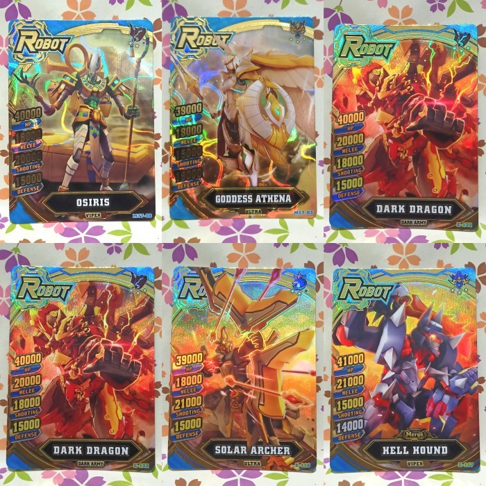 hero of robots gold & event galaxy epoch 5 satuan osiris - goddess athena - dark dragon - solar arch