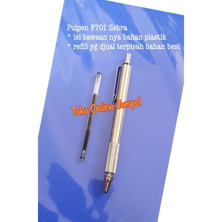 

ATK0659ZB Pulpen F-701 Zebra Body Stainless Pen F701 ballpoint Pen