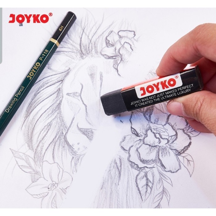 

Eraser / Penghapus Joyko EB-30 Hitam Besar (1 pak isi 30 pcs)