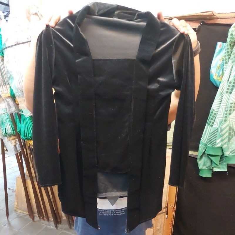 Baju Kebaya Bludru Polos Kutu Baru Pendek