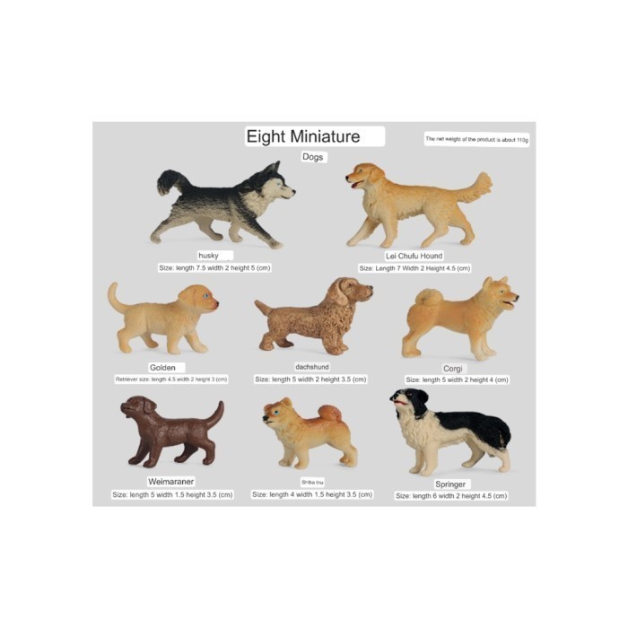 Furine Package Animal Paket Furin Set Mainan Montessori Simulation - Dogs - 2