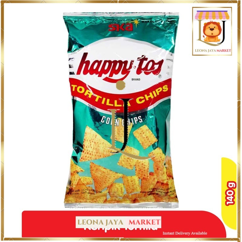 

LJ MARKET HAPPYTOS SNACK TORTILA CHIPS ALL VARIAN PCK 140g