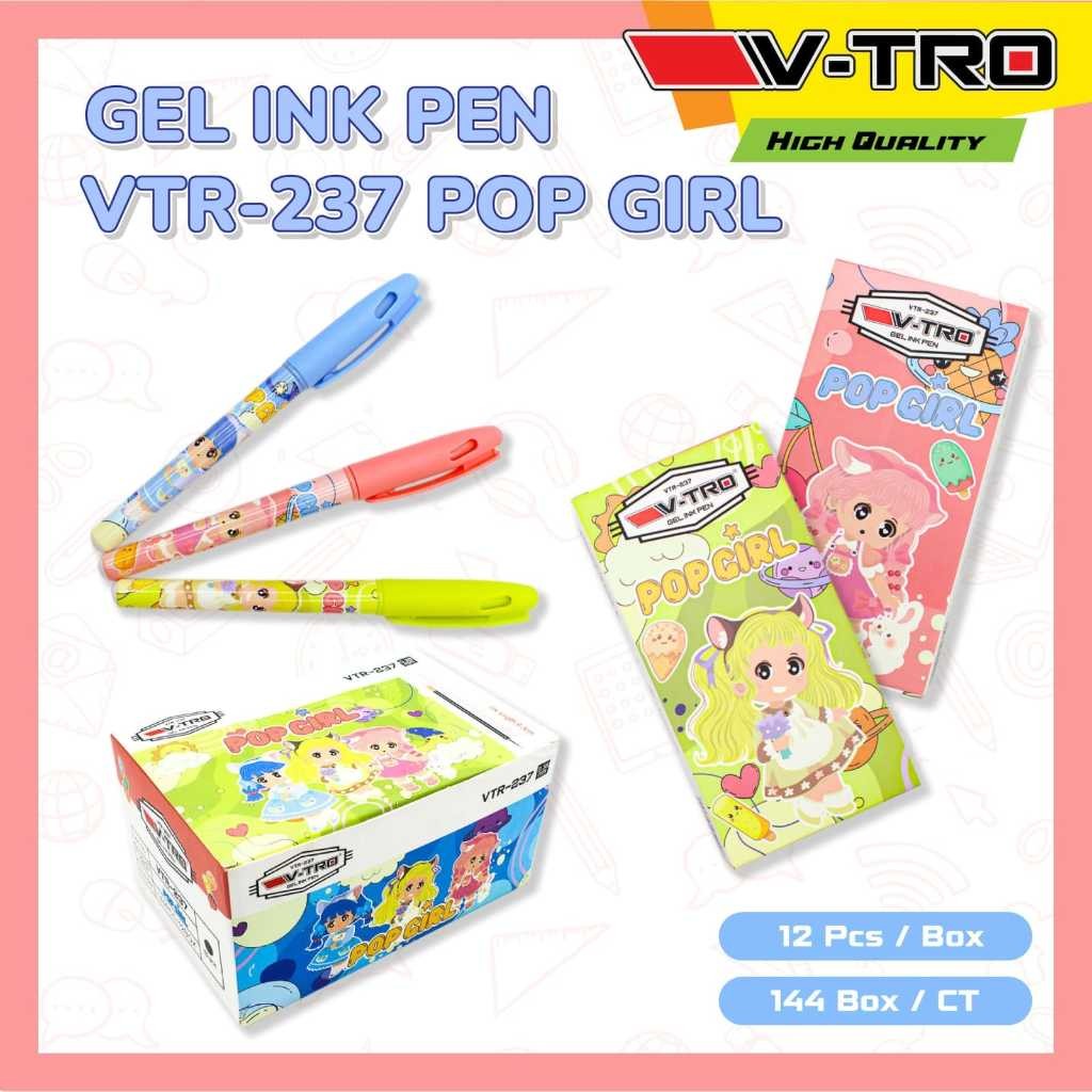

Pulpen Gel 0.5mm VTR-237 POP GIRL (12pc)