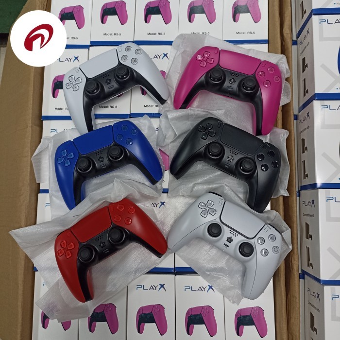 STIK PS4 MODEL PS5 RS5 PLAY X SUPPORT STIK PS4 STIK PS5 STIK PS3 PC HP - Putih, TANPA DUS