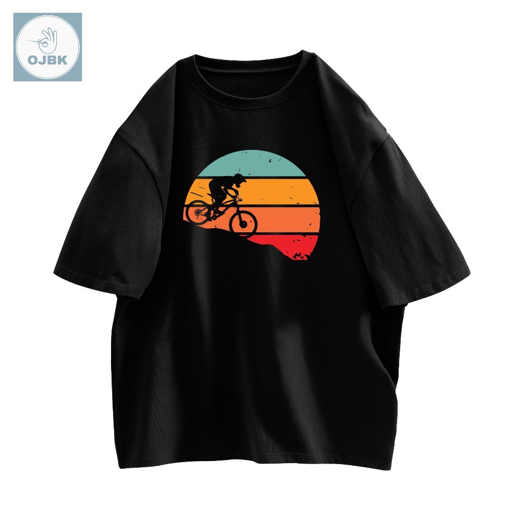 OJBK T-shirt Kaos Lengan Pendek Downhill Sepeda Gunung Baju Pria Wanita