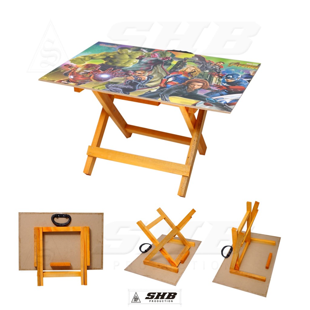 

SHB MEJA BELAJAR LIPAT SILANG KARAKTER 45X30CM