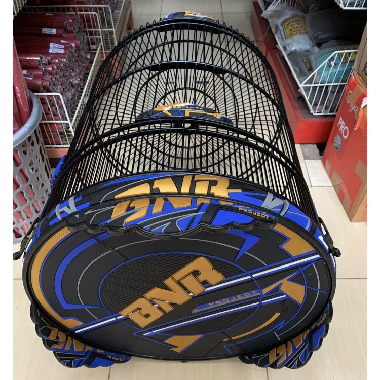 SANGKAR KANDANG MURAI BNR RACING 3D BLUE GOLD