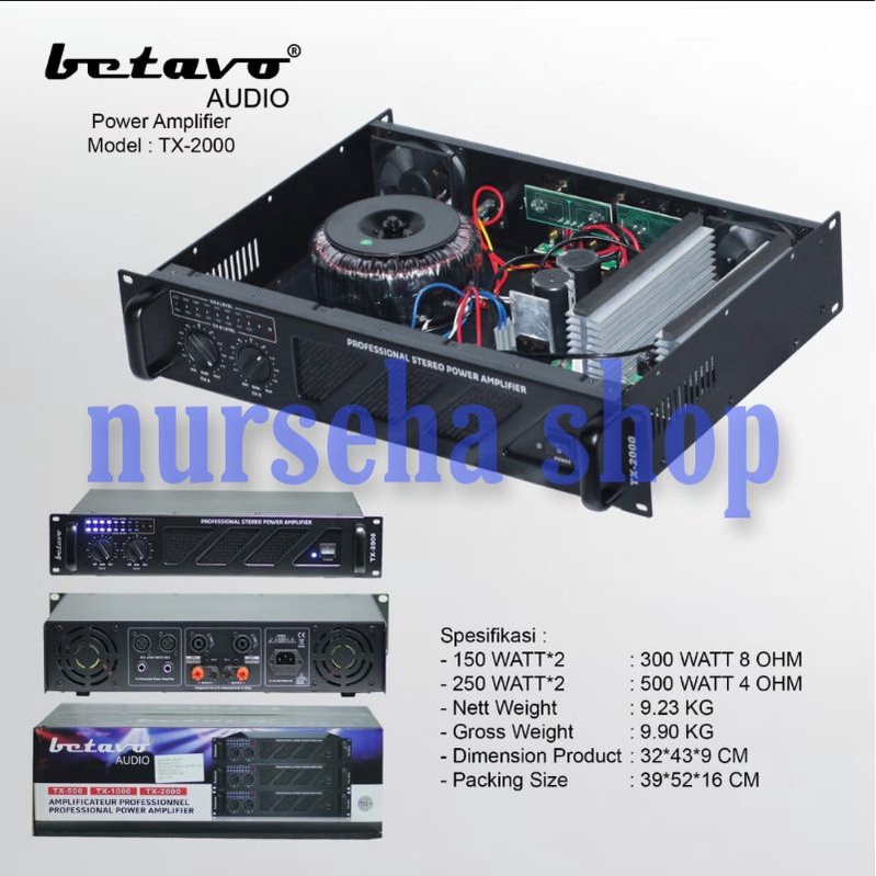 Power BETAVO TX2000 power amplifier BETAVO TX 2000 original