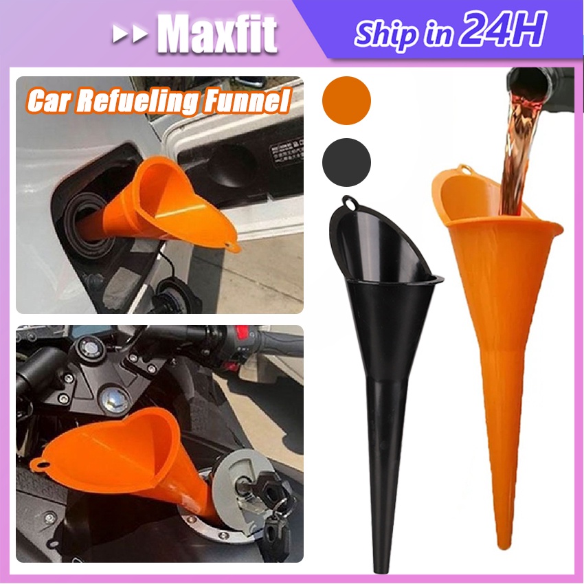 Corong Oli Panjang Corong Minyak Bensin Air Serbaguna Corong Plastik Untuk Motor / Mobil