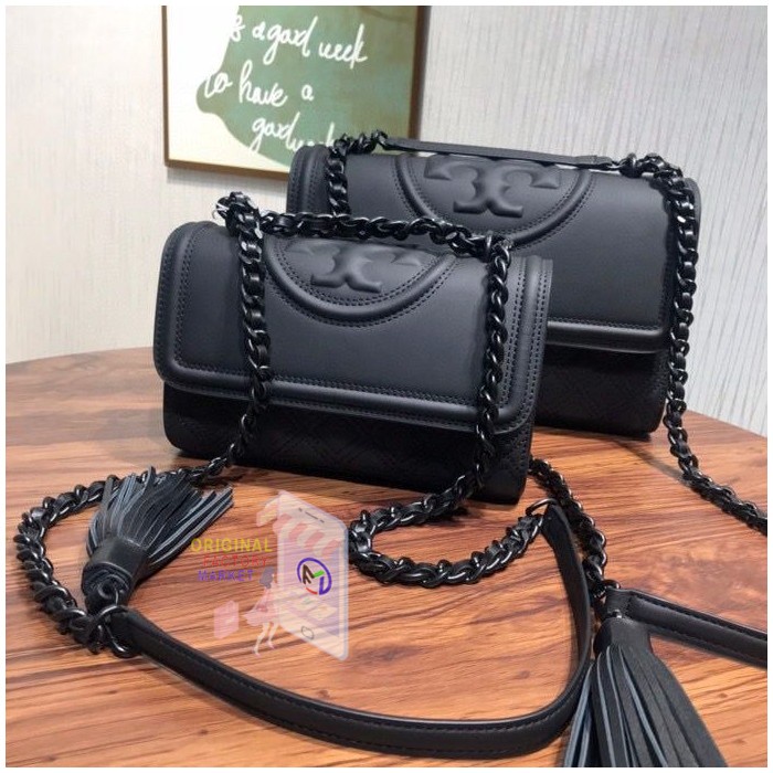 TAS TB 82559 Fleming Matte Convertible Shoulder Bag Black New Edition - Small Lls