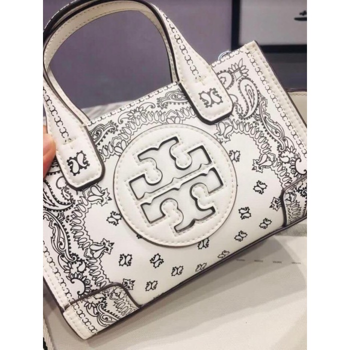 VS Tas Tory Burch 75264 Ella Printed Leather Micro Bag Vvv