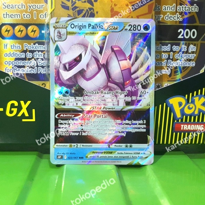Origin Palkia VStar RRR S10P 023/067 kartu pokemon TCG Indonesia