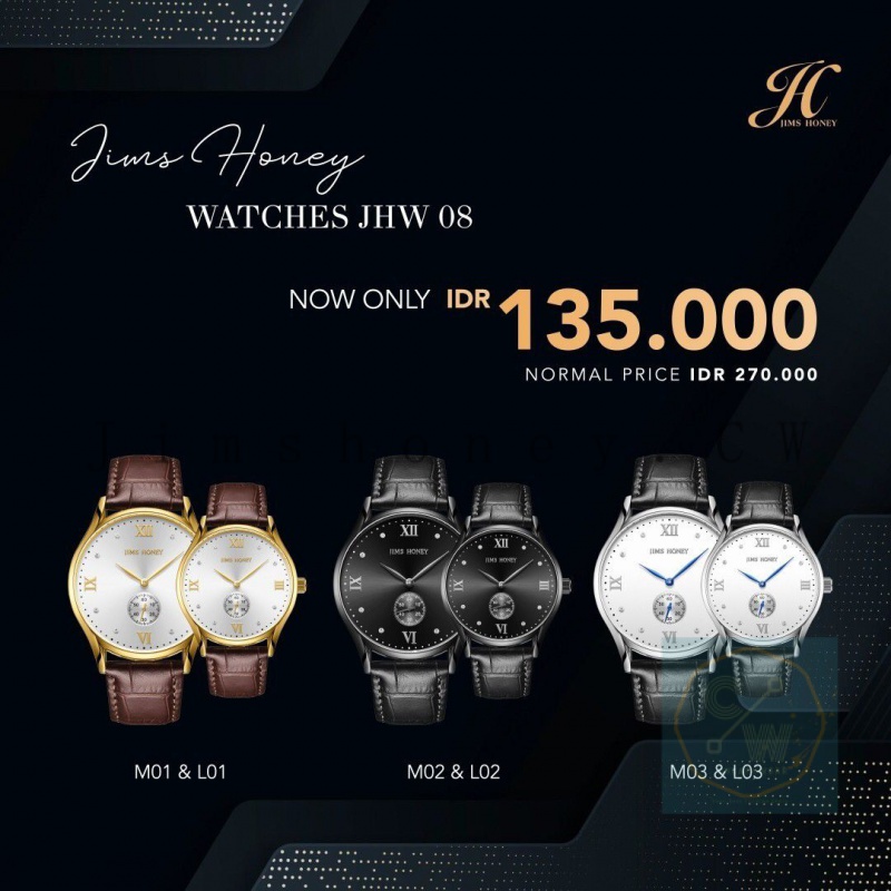 Jims Honey - Jam Tangan Couple - Jhw 08 Jimshoney Watches