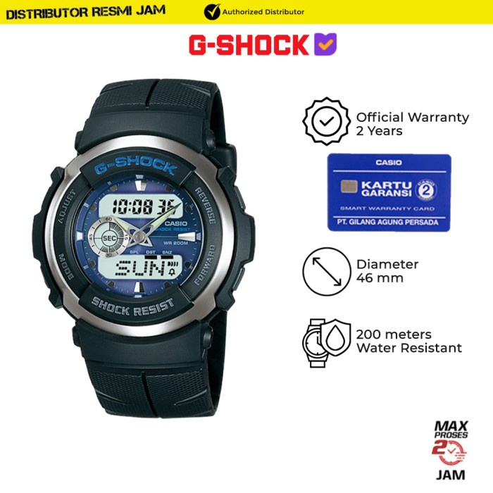GShock G-300-2AVDR G-300 G300 Garansi Resmi 2 Tahun