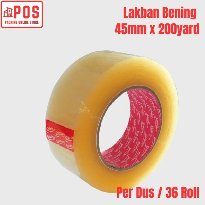 

1 Dus Lakban | Lakban Bening 2inch 45mmx300yard | Solatape