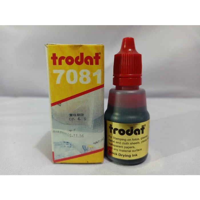 

Best Seller- Tinta Stempel Trodat 7081 Warna Merah Utk Dimedia Plastik, Kaca, Besi
