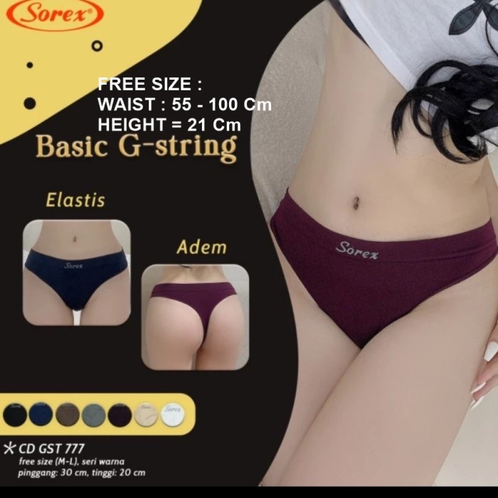 [LADIES UNDERWEAR] CD 777 Celana Dalam G String Panties Lingerie Sorex