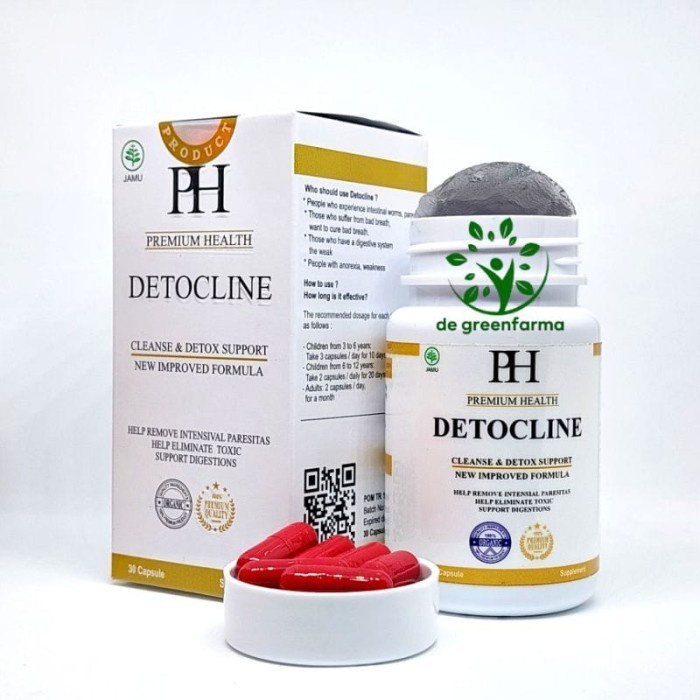 DETOCLINE Original Obat Parasit Pembasmi Parasit Bakteri dan Cacing