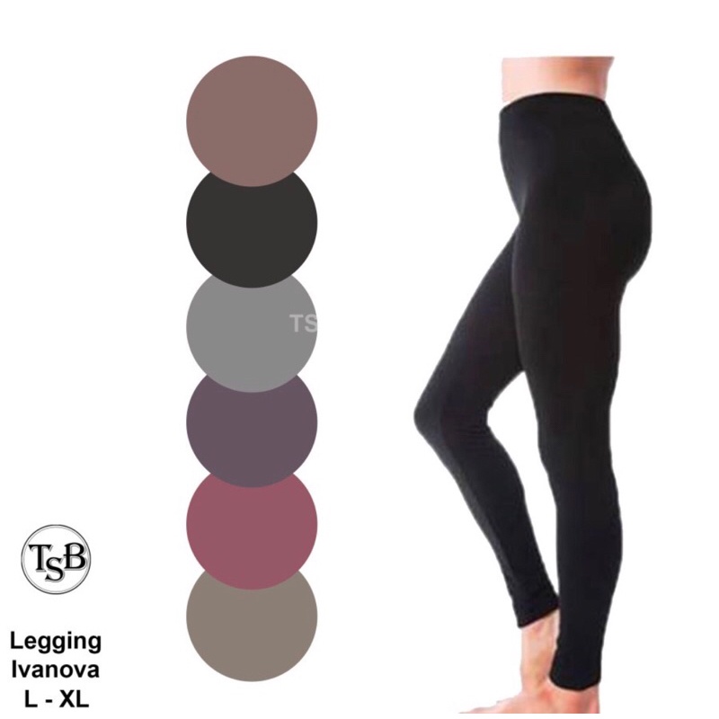 Legging Panjang Wanita Premium / Lengging Spandex Lembut Ivanova