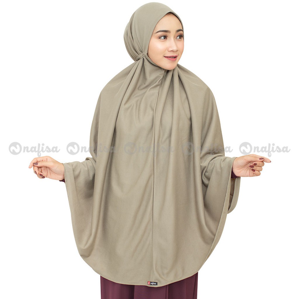 TERMURAH..Hijab AT HOME SUPER JUMBO | Jilbab Instan Nafisa Kaos Non PAD Kerudung Instan Tanpa Bergo