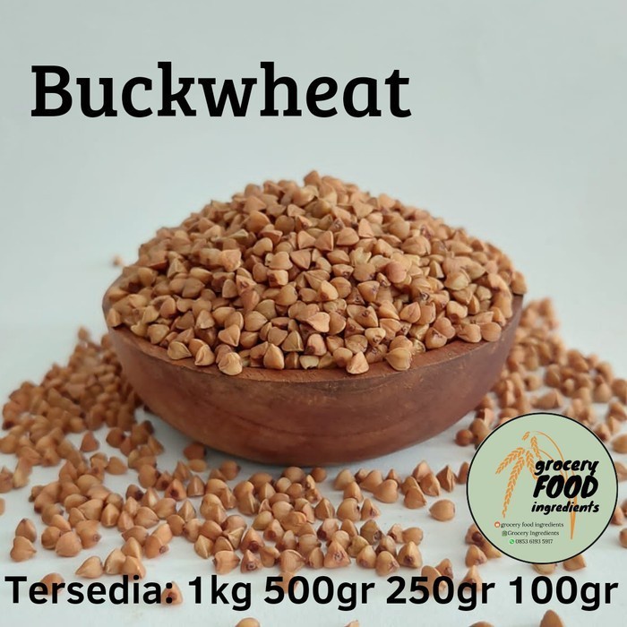 

Termurah [ Best Seller ] Organic Buckwheat hulled 100gr/ biji gandum kuda /raw buckwheat whole