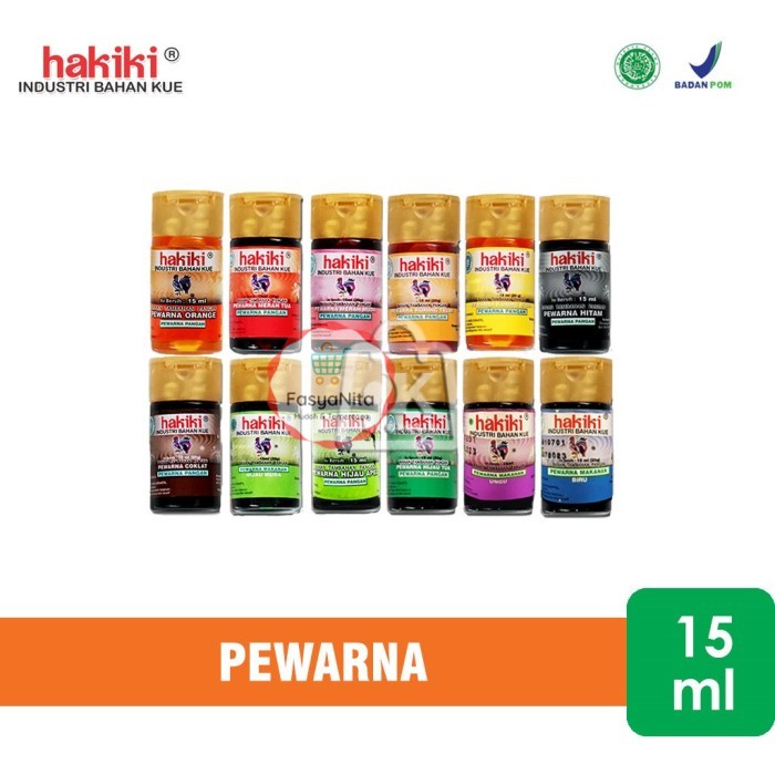 

Pewarna Makanan Kue Hakiki / Food Colour Aneka Warna (15 ml) - Hijau apel - FasyAnita Mart Denpasar