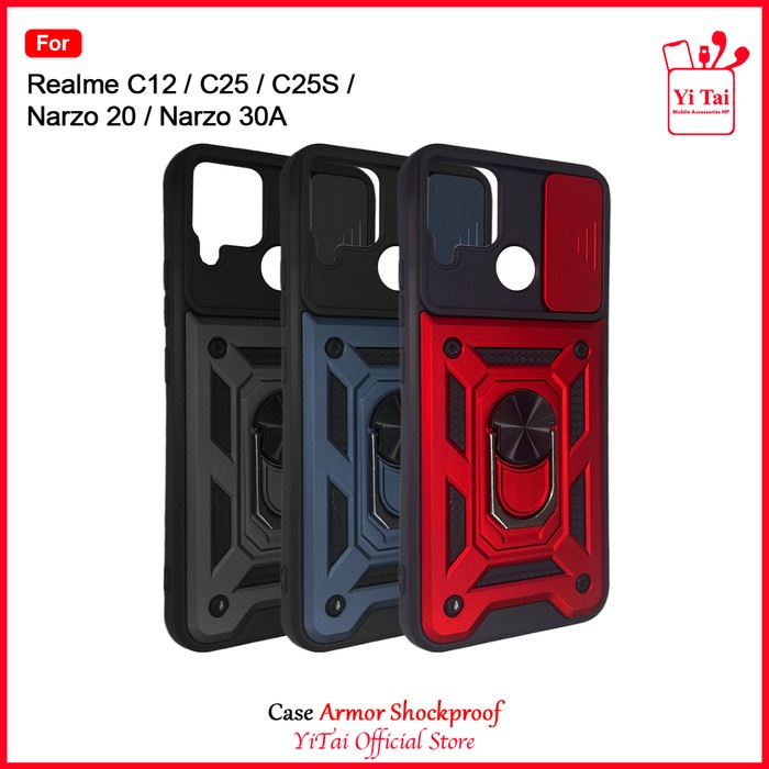 YITAI YC45 Case Armor Shockproof Realme C12 C25 C25S Narzo 20 30A