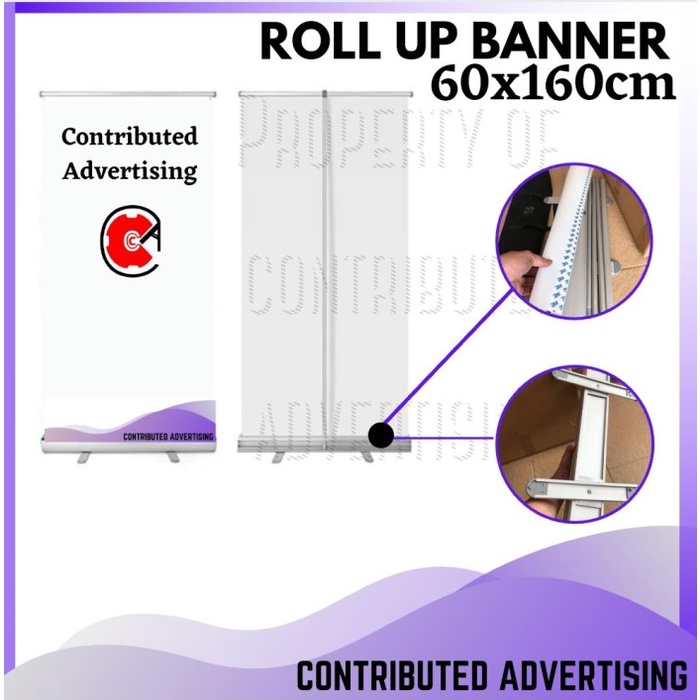 

roll up banner murah, rollup grosir, distributor rollup- ukuran 60x160 - Rangka Saja