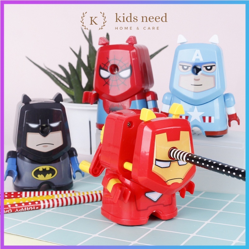 

Serutan meja putar superhero / rautan putar karakter katoon / serutan meja avenger lucu