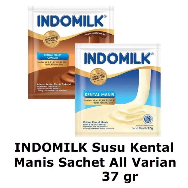 

INDOMILK Susu Kental Manis Sachet 37gr ORIGINAL