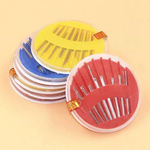 JARUM JAHIT TANGAN / JARUM JAHIT TANGAN WADAH BUNDAR/ JARUM JAHIT SET