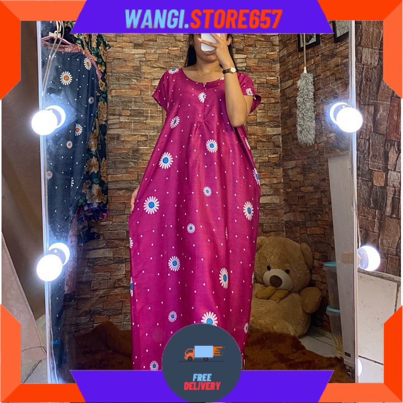 BAJU KOMBOR MAMAH MUDA OVERSIZE KEKINIAN MOTIF CANTIK / Daster Bali Midi Jumbo LD 120 / BAHAN TEBAL 