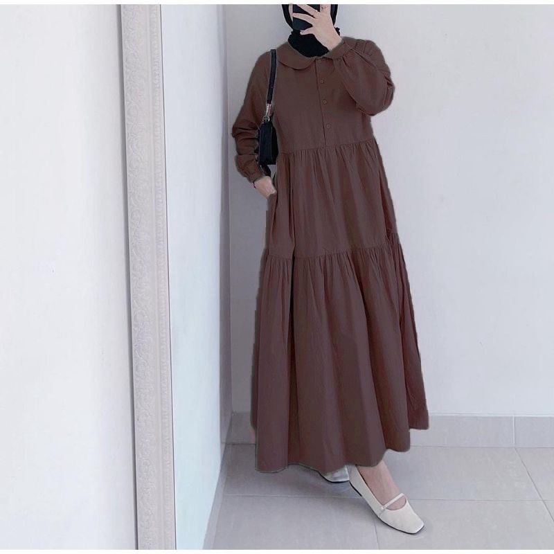 CLOREL - Luna Midi Gamis Muslimah Wanita C1L