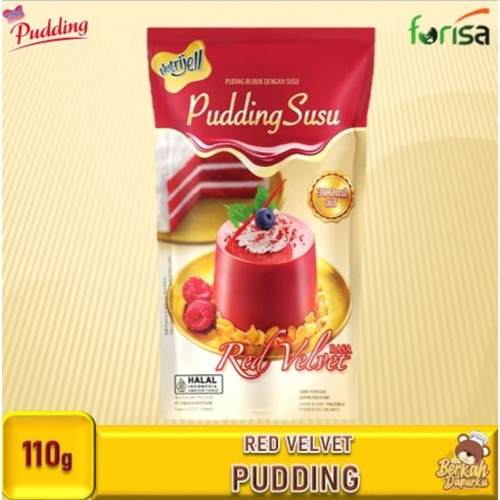 

Nutrijell Pudding Rasa Red Velvet 110g Powder Bubuk Puding