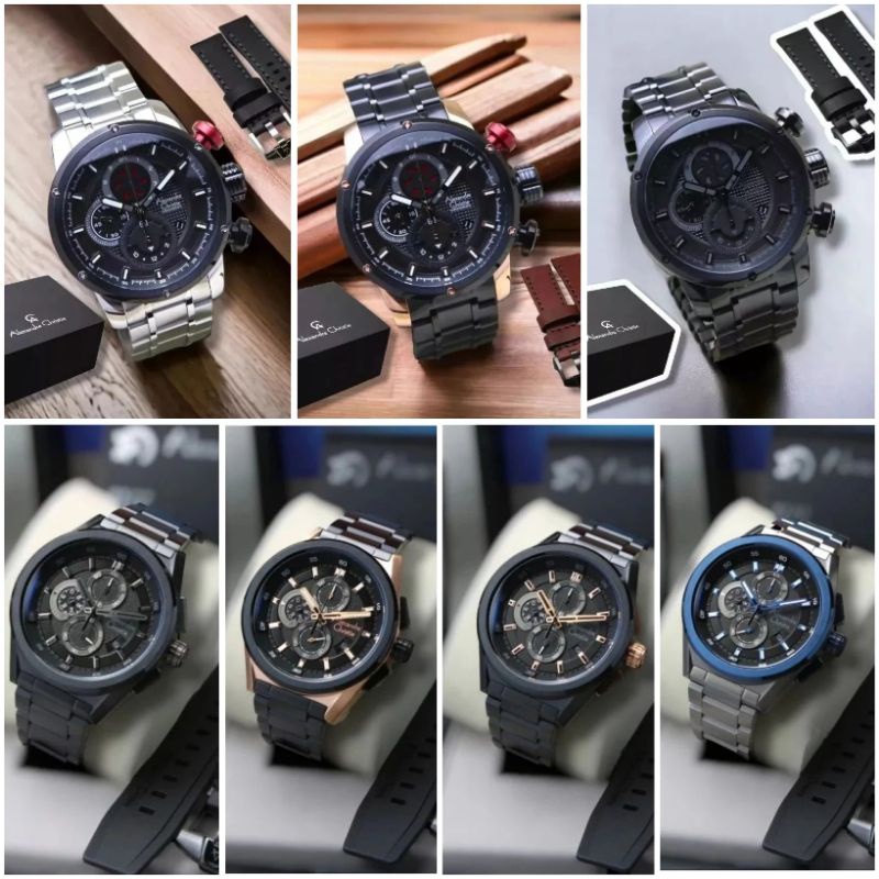 AC 6239 ALEXANDRE CHRISTIE PRIA 6239 / AC 6654 JAM TANGAN PRIA ORIGINAL