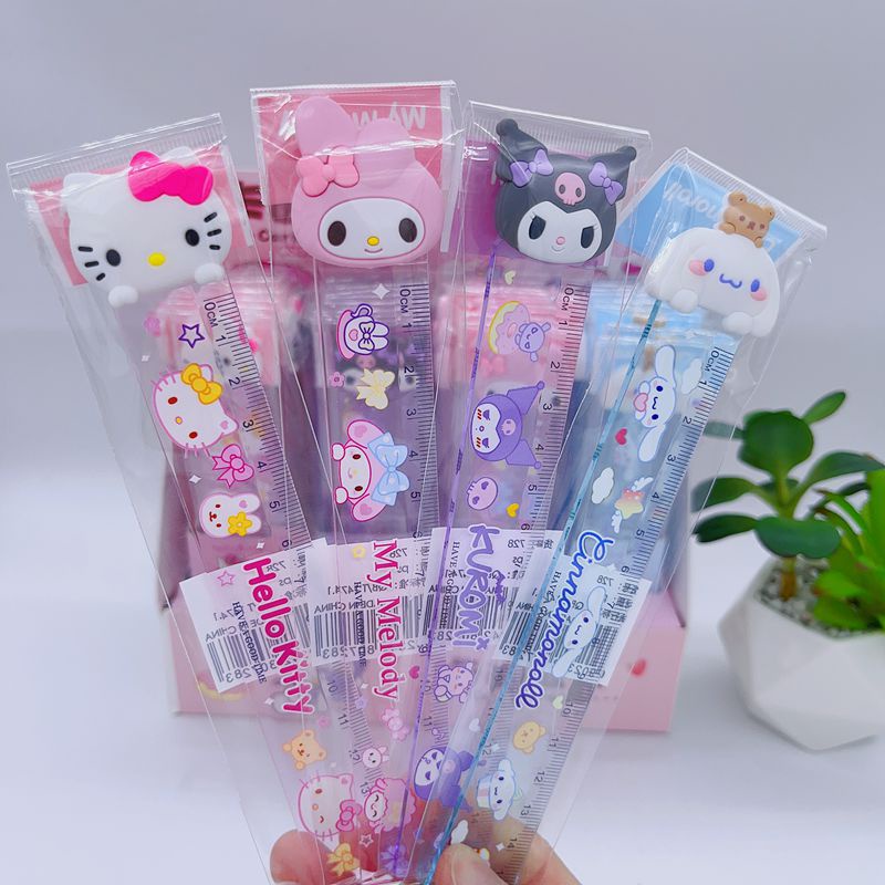 

PENGGARIS KEPALA KARET SANRIO / CARTOON RULER SANRIO KARET PENGGARIS CINNAMOROLL KUROMI MELODY HELLO KITTY