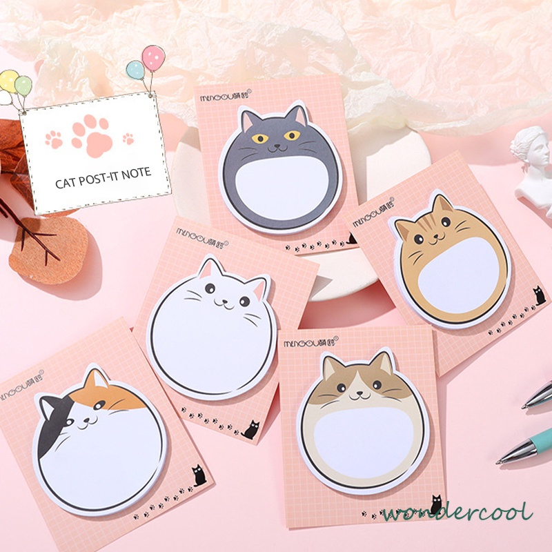 

Sticker kucing lucu kartun 30 buah Catatan praktis seri-Won