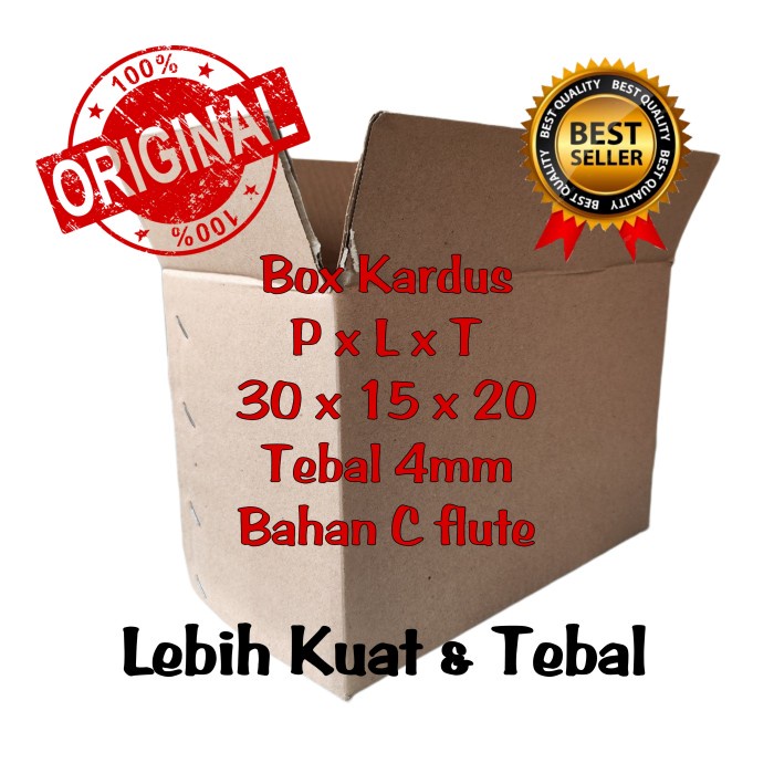 

Kardus Box Karton 30x15x20 Tebal 4mm