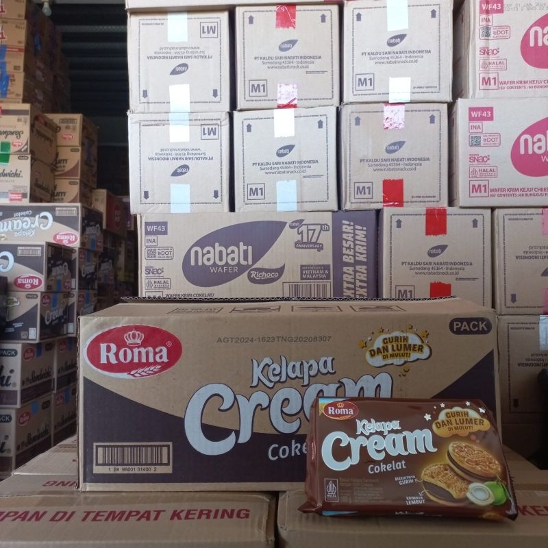 

Roma kelapa cream 189 gram 1 dus isi 28 pcs