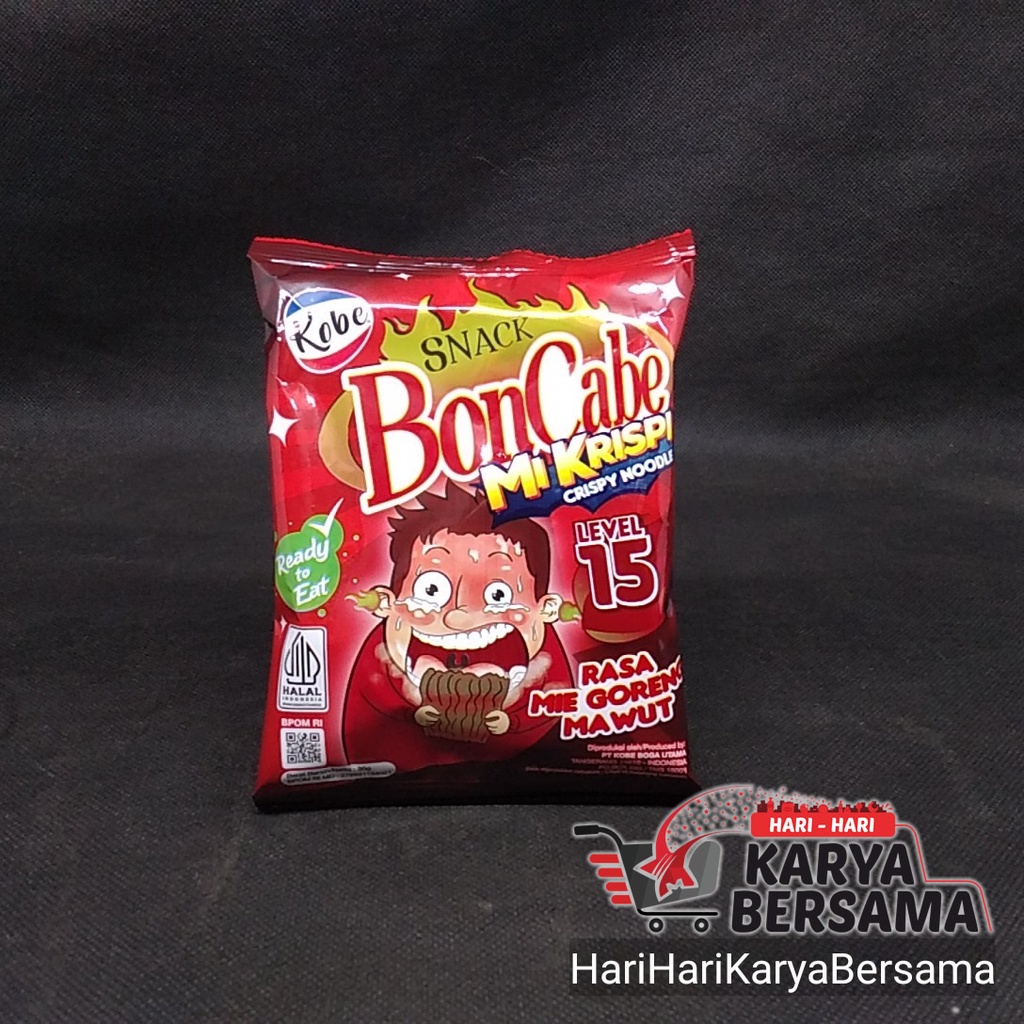 

KOBE SNACK BON CABE MI KRISPI LEVEL 15 RASA MIE GORENG 30GR