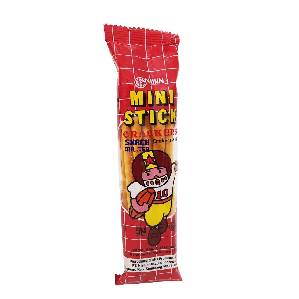 

Nissin Mini Stick Crackers Merah - Netto 25 gr.