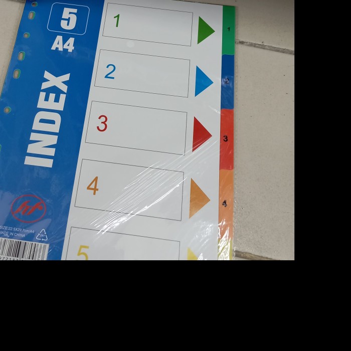 

Pembatas Halaman Berwarna Index A4/Pembatas Buku Bookmarker A4 - 5 WARNA