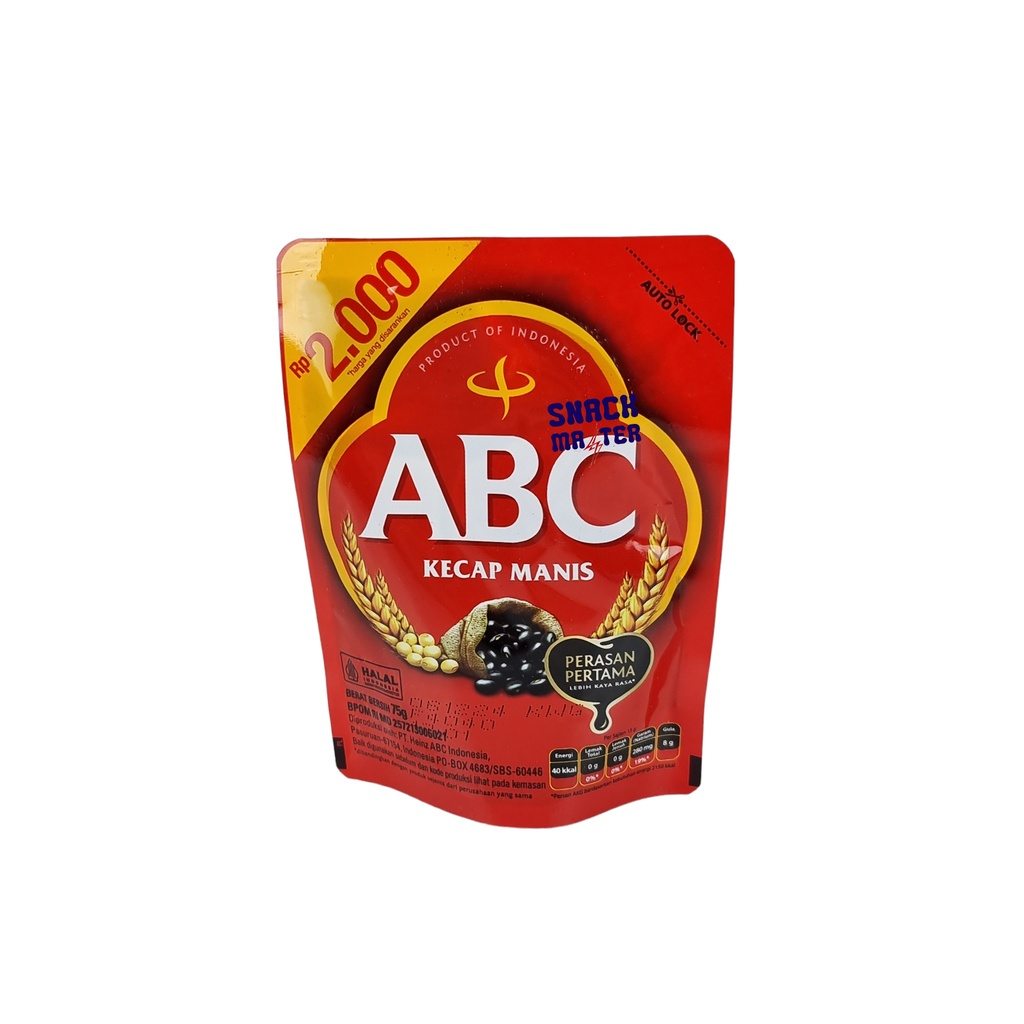 

ABC Kecap Manis MINI Pouch - Netto 75 gr.