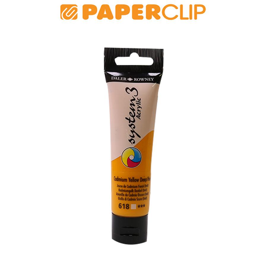 

ACRYLIC COLOR DALER ROWNEY SYSTEM3 59ML 129059618 CADMIUM YELLOW DEEP HUE