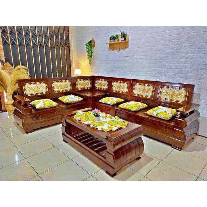 Kursi sudut B/ Kursi tamu pojok kayu jati minimalis