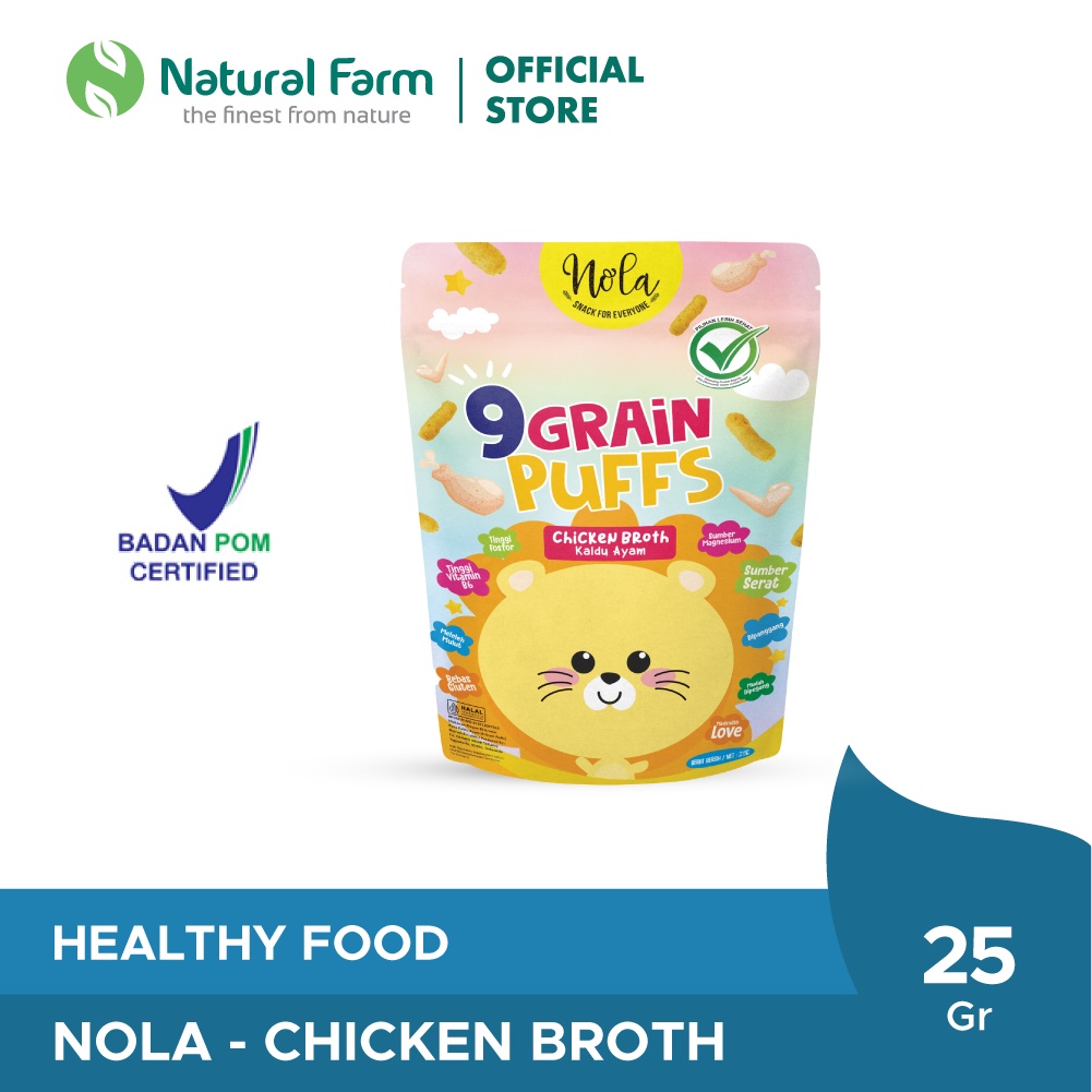 

Nola 9 Grain Puffs Chicken Broth 25gr