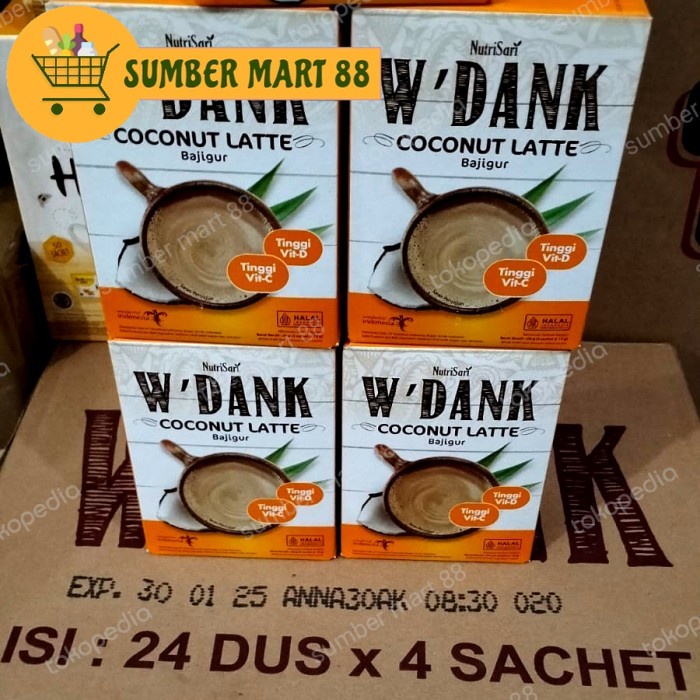 

Bajigur Nutrisari Coconut Latte isi 4 sachet 60 gr, W Dank Nutrisari