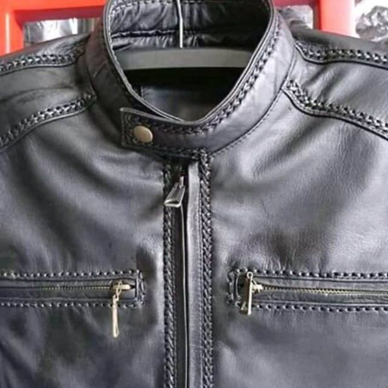 Jaket Kulit Domba Asli Garut MODEL SULAM Murah BerKualitas, Jaket Kulit Motor Terlaris